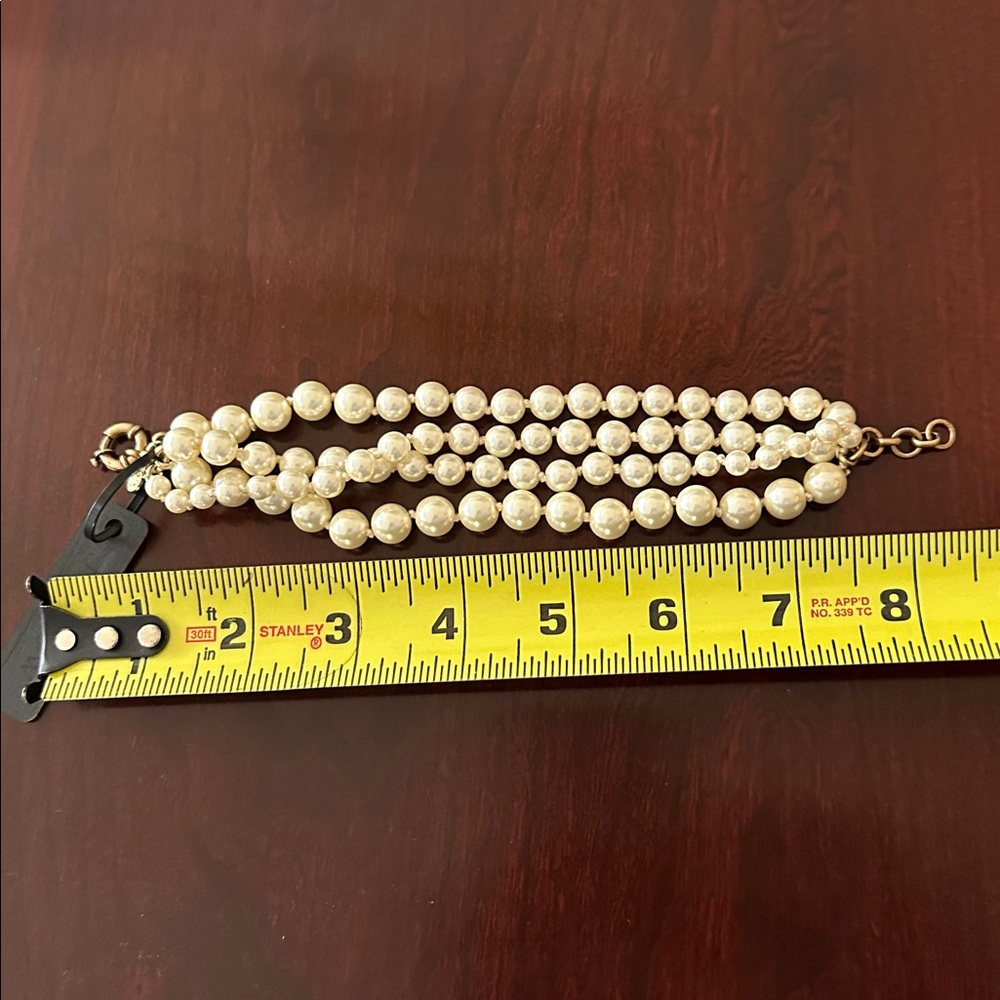 NWT Multi-strand J.Crew Pearl Bracelet - Picture 3 of 3